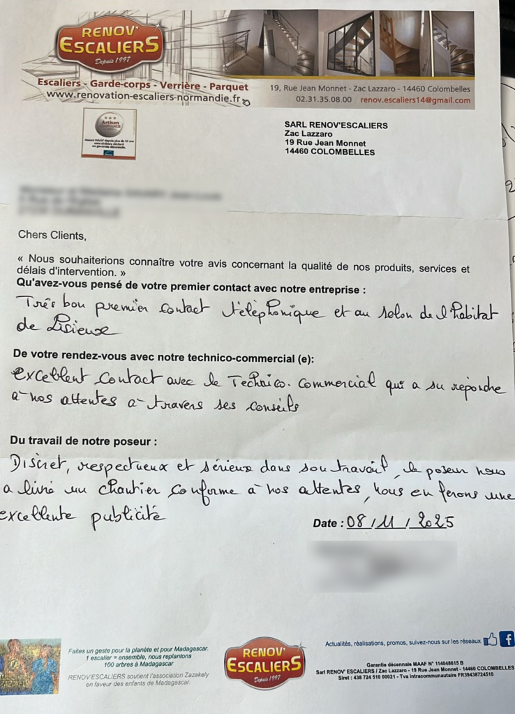 renov escalier avis client 08-11-2025